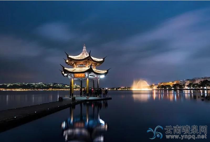 西湖湖濱三公園音樂(lè)噴泉