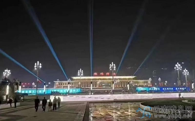 寶雞南站廣場音樂噴泉正式開放時間.jpg