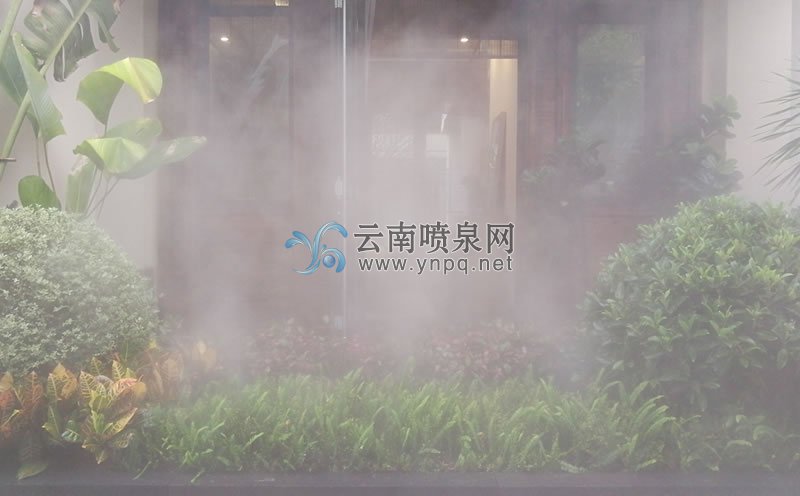 霧化工程-西雙版納萬達(dá)度假區(qū)多處高壓冷霧工程